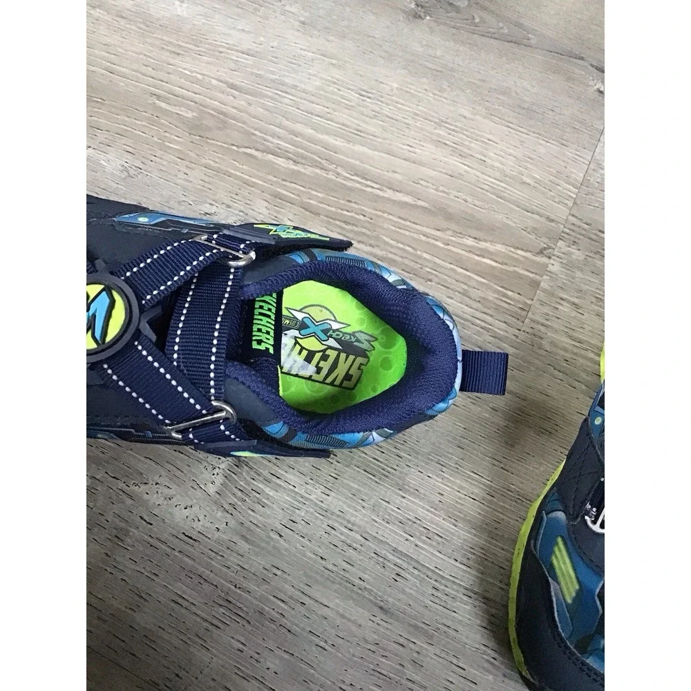 Skechers Cosmic Foam-PORTAL X 97502L Blue Shoes Youth Boys Size 2